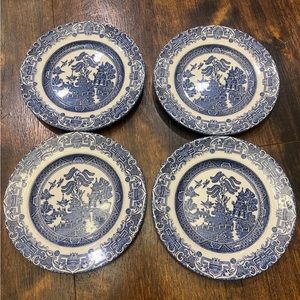 English Ironstone set of 4 plates